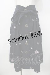 LIZ LISA / 小花刺繍スカート 0 紺 Y-25-09-29-288-LO-SK-SZ-ZI