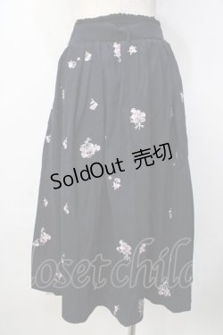 画像2: LIZ LISA / 小花刺繍スカート 0 紺 Y-25-09-29-288-LO-SK-SZ-ZI