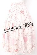 PINK HOUSE / アニバーサリーケーキプリントスカート F ピンク Y-25-09-30-024-LO-SK-SZ-ZY