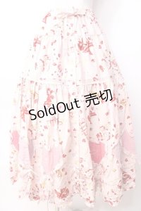 PINK HOUSE / アニバーサリーケーキプリントスカート F ピンク Y-25-09-30-024-LO-SK-SZ-ZY