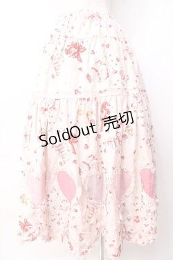画像2: PINK HOUSE / アニバーサリーケーキプリントスカート F ピンク Y-25-09-30-024-LO-SK-SZ-ZY