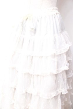 画像3: PINK HOUSE / ポルカドットチュールスカート F 生成り Y-25-09-30-025-LO-SK-SZ-ZY