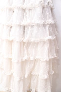 画像4: PINK HOUSE / ポルカドットチュールスカート F 生成り Y-25-09-30-025-LO-SK-SZ-ZY