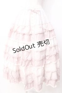 PINK HOUSE / ローンフリルスカート F ピンク Y-25-09-30-026-LO-SK-SZ-ZY