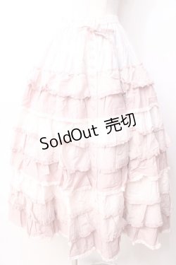 画像1: PINK HOUSE / ローンフリルスカート F ピンク Y-25-09-30-026-LO-SK-SZ-ZY