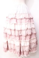 画像2: PINK HOUSE / ローンフリルスカート F ピンク Y-25-09-30-026-LO-SK-SZ-ZY (2)