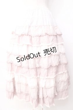 画像2: PINK HOUSE / ローンフリルスカート F ピンク Y-25-09-30-026-LO-SK-SZ-ZY