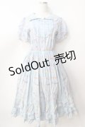 PINK HOUSE / le langage des fleurs ptワンピース  サックス Y-25-09-30-006-LO-OP-AS-ZY