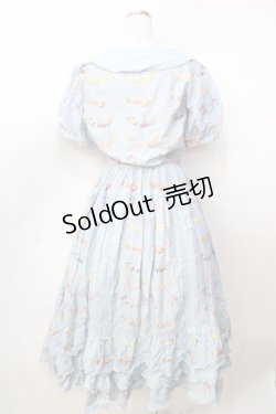 画像2: PINK HOUSE / le langage des fleurs ptワンピース  サックス Y-25-09-30-006-LO-OP-AS-ZY