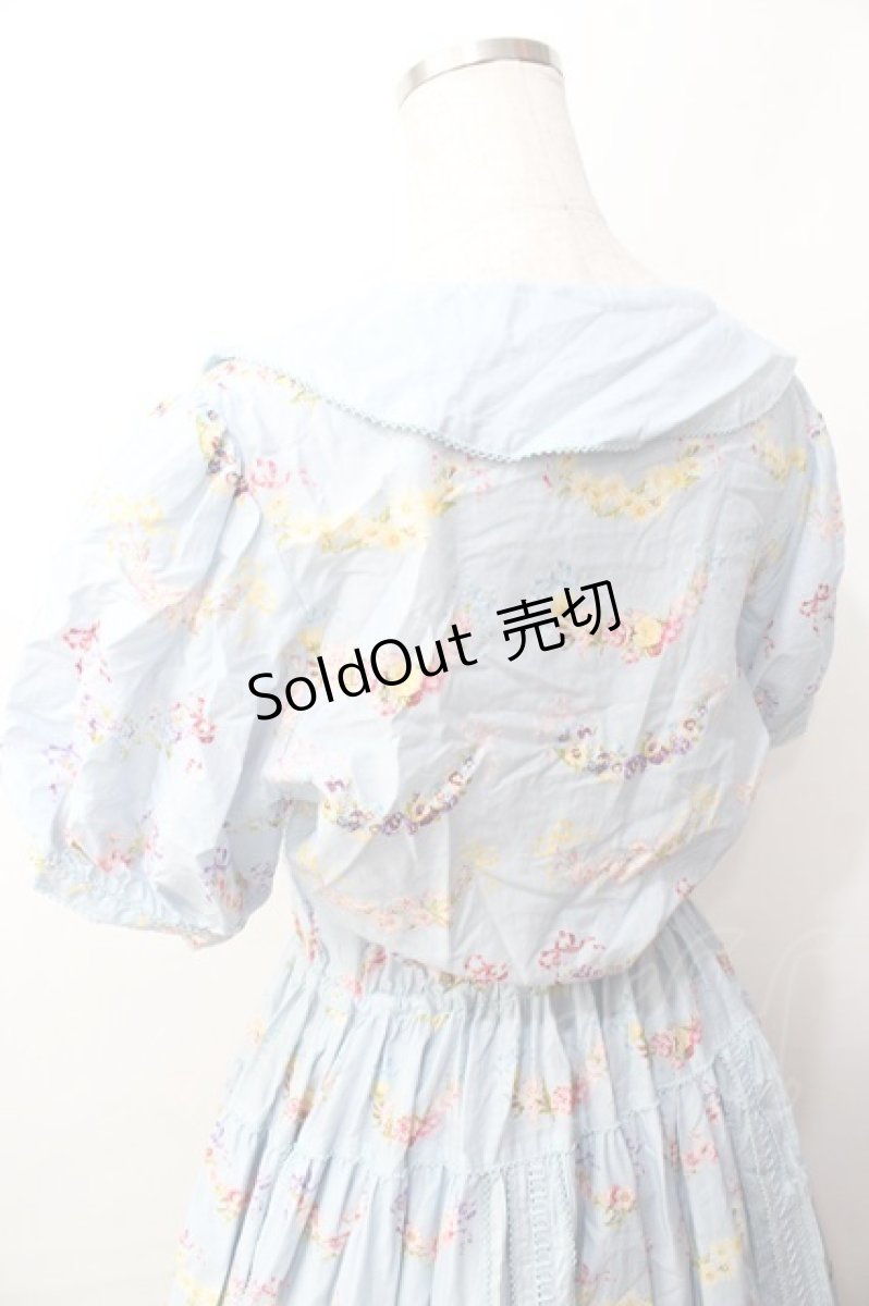 画像5: PINK HOUSE / le langage des fleurs ptワンピース  サックス Y-25-09-30-006-LO-OP-AS-ZY (5)