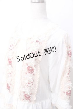 画像3: PINK HOUSE / ローズチュールレース使いパッチワーク風ワンピース  白 Y-25-09-30-008-LO-OP-AS-ZY