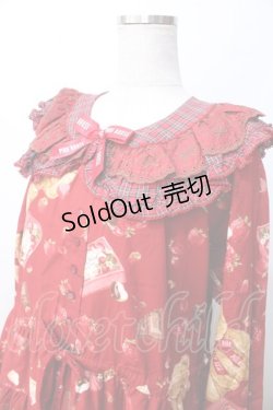 画像3: PINK HOUSE / strawberry choco bearプリントミディワンピース  赤 Y-25-09-30-004-LO-OP-AS-ZY