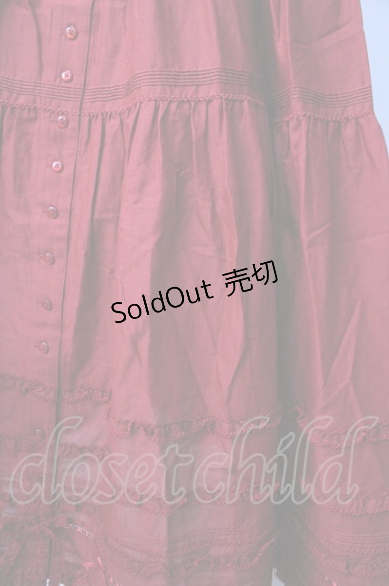 画像4: PINK HOUSE / ローンノースリーブワンピース  赤 Y-25-09-30-009-LO-OP-AS-ZY (4)
