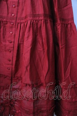 画像4: PINK HOUSE / ローンノースリーブワンピース  赤 Y-25-09-30-009-LO-OP-AS-ZY