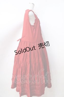 画像6: PINK HOUSE / ローンノースリーブワンピース  赤 Y-25-09-30-009-LO-OP-AS-ZY