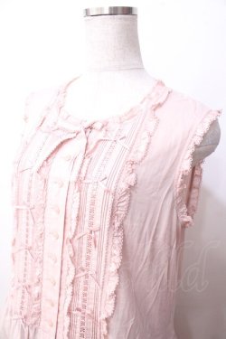 画像3: PINK HOUSE / ローンノースリーブワンピース  ピンク Y-25-09-30-010-LO-OP-AS-ZY