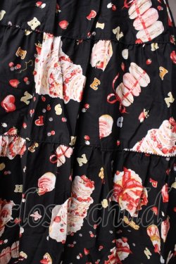 画像4: PINK HOUSE / アニバーサリーケーキプリントミディワンピース  黒 Y-25-09-30-013-LO-OP-SZ-ZY