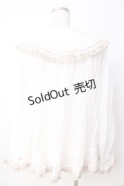 画像2: PINK HOUSE / ドイリーレース使いブラウス  白 Y-25-09-30-014-LO-BL-SZ-ZY