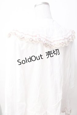 画像5: PINK HOUSE / ドイリーレース使いブラウス  白 Y-25-09-30-014-LO-BL-SZ-ZY