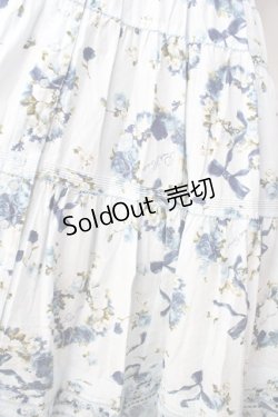 画像4: PINK HOUSE / ローズリースプリントワンピース  サックス Y-25-09-30-015-LO-OP-SZ-ZY