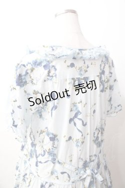 画像5: PINK HOUSE / ローズリースプリントワンピース  サックス Y-25-09-30-015-LO-OP-SZ-ZY