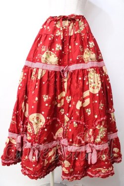 画像1: PINK HOUSE / ストロベリーハットスカート  赤 Y-25-09-30-017-LO-OP-AS-ZY