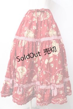 画像1: PINK HOUSE / ストロベリーハットスカート  赤 Y-25-09-30-017-LO-OP-AS-ZY