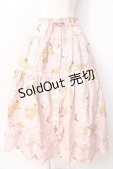 PINK HOUSE / ひな菊ロンドプリントスカート  ピンク Y-25-09-30-018-LO-SK-SZ-ZY