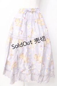 PINK HOUSE / ひな菊ロンドプリントスカート  ラベンダー Y-25-09-30-019-LO-SK-SZ-ZY