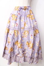画像1: PINK HOUSE / ひな菊ロンドプリントスカート  ラベンダー Y-25-09-30-019-LO-SK-SZ-ZY (1)