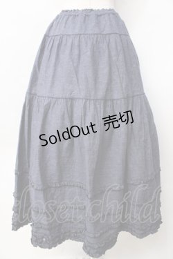 画像2: PINK HOUSE / ライトデニムのスカート F インディゴ Y-25-09-30-020-LO-SK-SZ-ZY