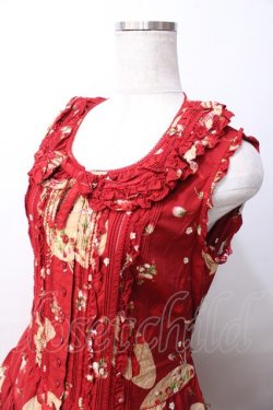 画像3: PINK HOUSE / ストロベリーハットワンピース  赤 Y-25-09-30-005-LO-OP-AS-ZY