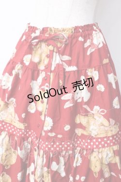 画像3: PINK HOUSE / ひな菊ロンドプリントスカート F 赤 Y-25-09-30-021-LO-SK-SZ-ZY