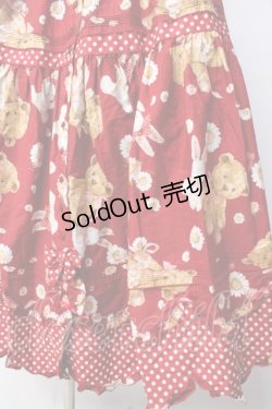 画像4: PINK HOUSE / ひな菊ロンドプリントスカート F 赤 Y-25-09-30-021-LO-SK-SZ-ZY