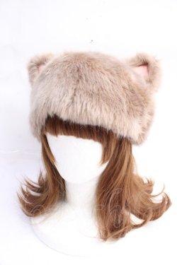 画像1: MILK / ロシアン CAT HAT  ベージュ Y-25-10-03-039-ML-AC-SZ-ZY