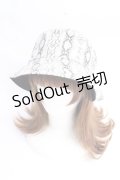 【SALE】Jamieエーエヌケー / パイソン柄バケットハット  白 Y-25-10-03-040-LO-AC-SZ-ZT-K016