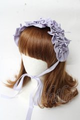 axes femme kawaii / プチリボンヘッドドレス  ラベンダー Y-25-10-03-042-AX-AC-SZ-ZY