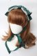 画像1: axes femme kawaii / レディローズヘッドドレス  グリーン Y-25-10-03-044-AX-AC-SZ-ZY (1)