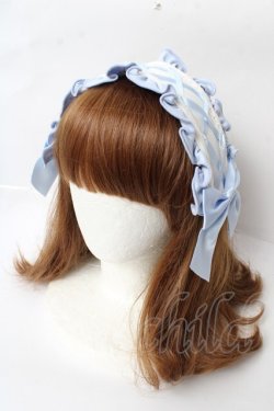 画像1: Ank Rouge / フリルヘッドドレス  サックス Y-25-10-03-045-CA-AC-SZ-ZY