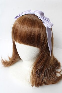 画像1: Amavel / ぱっちんリボンカチューシャ  ラベンダー Y-25-10-03-046-CA-AC-SZ-ZY