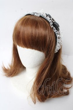 画像1: Jamie エーエヌケー / フリルカチューシャ  黒 Y-25-10-03-047-LO-AC-SZ-ZY