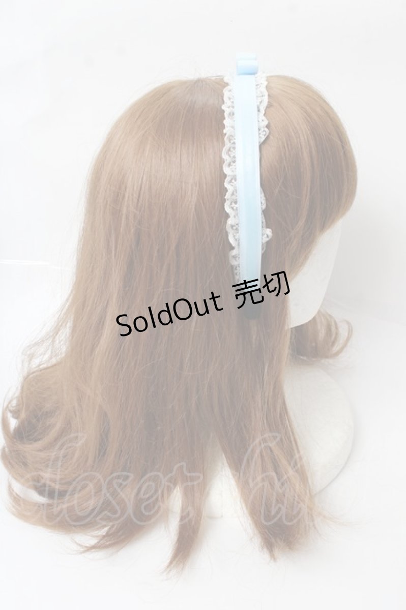 画像3: 【SALE】Rojita / パール付きリボンカチューシャ  サックス Y-25-10-03-048-LO-AC-SZ-ZT422-F001 (3)