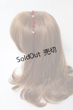 画像2: axes femme / フロッキーリボンカチューシャ  赤 Y-25-10-03-050-AX-AC-SZ-ZT486-F005