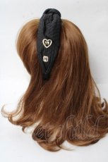 画像2: 【SALE】LOLITA / モチーフ付きカチューシャ  黒 Y-25-10-03-054-LO-AC-SZ-ZT488-F002 (2)