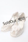 axes femme / お花コサージュ付きパンプス L ゴールド Y-25-10-03-055-AX-SH-SZ-ZY