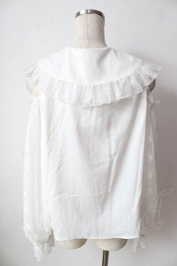 画像2: axes femme kawaii / ブルーミングレースブラウス  白 Y-25-10-03-058-AX-BL-SZ-ZY