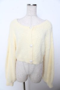 axes femme POETIQUE / フェイバリットカラーカーデ M クリーム Y-25-10-03-069-AX-TO-SZ-ZI