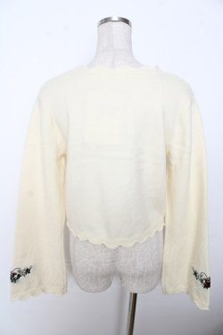 画像2: axes femme / シーズナルフルーツニットカーディガン M クリーム Y-25-10-03-070-AX-TO-SZ-ZY