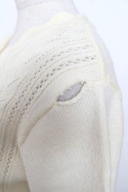 画像4: axes femme / シーズナルフルーツニットカーディガン M クリーム Y-25-10-03-070-AX-TO-SZ-ZY