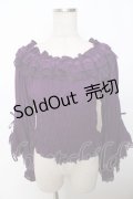 Vallee lys / Blossom Breeze Blouse  パープル Y-25-10-03-081-GO-BL-SZ-ZY